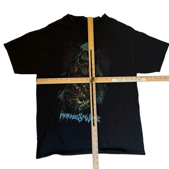 Motionless In White Band Tee Black Grim Reaper T Shirt See Measurements - Picture 2 of 12
